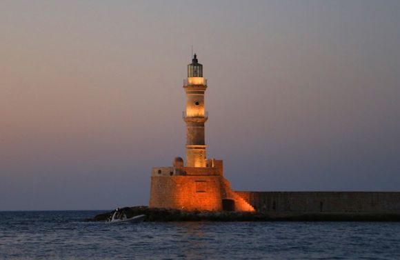 The lighthouse of the Venetian Harbour