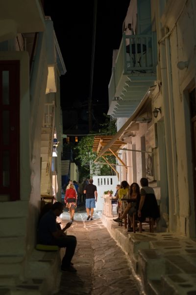 Night time in Mykonos