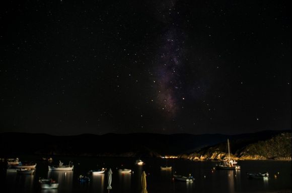 Milky Way on the Kalamitsi beach.