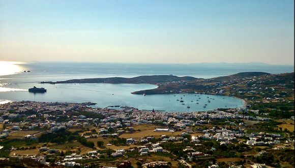 View of Paros from the monastery of Agios Anargyron