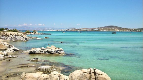 Kolympethres . Naoussa bay. Paros
I love this turquoise blue color