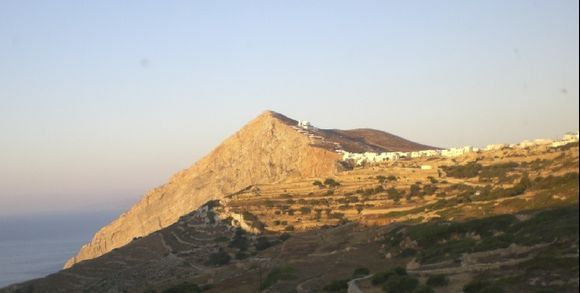 Moonlike Chora in Folegandros