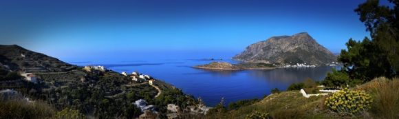 View of Telendos island from Kalymnos