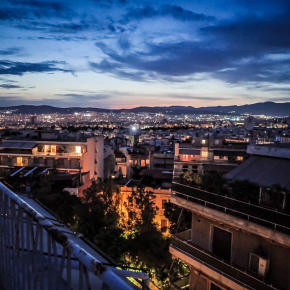 I <3 Athens. This is a contemporary image from last year showing a view toward northwest of Athens. A much longer time ago I shot vintage black-and-white images of Greece. My wife and I created a photo book that celebrates Greek culture. See my books at booksbymartin.com. The book contains my best black-and-white photos of Greece from that period, mostly from the town of Galaxidi, a hidden gem. 