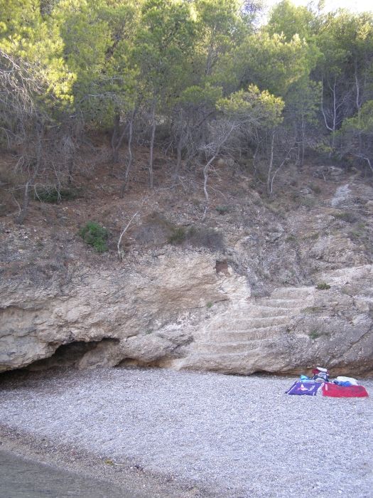 the smallest beach in Assos