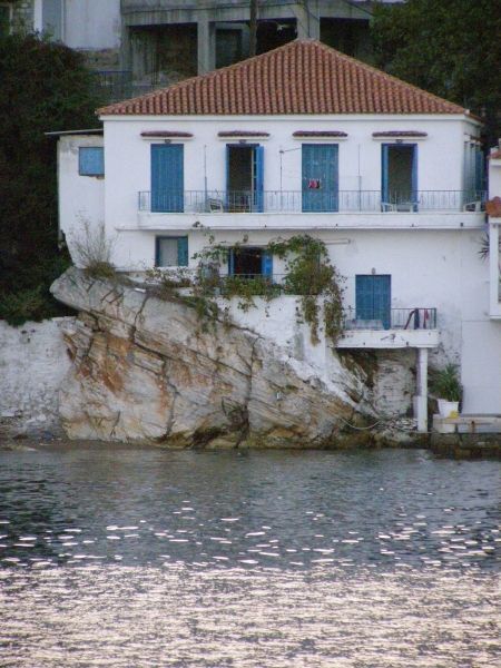 Skiathos town-house on the rock