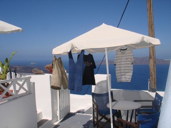 Santorini washing day
