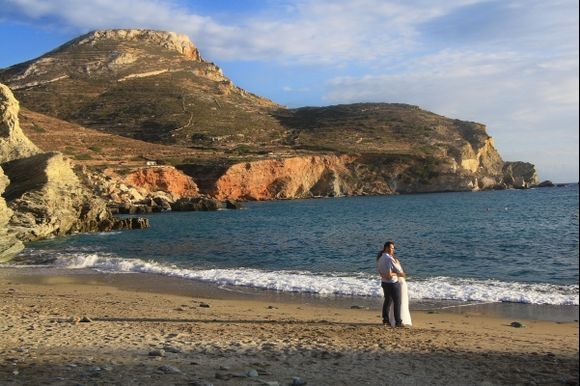 The newly married couple. Folegandros