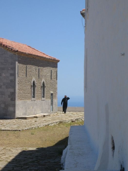 Hydra monastery and priest