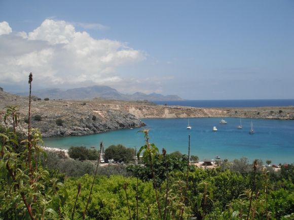 The road to Lindos (Rhodes)