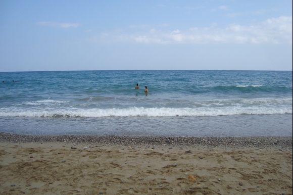 The beach in Rethymno