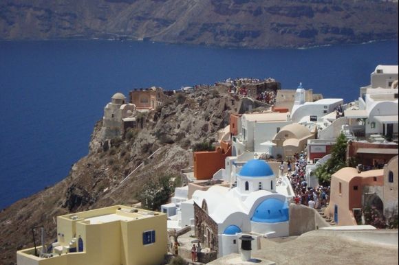 Thira / Santorini. Sea view from Thira.