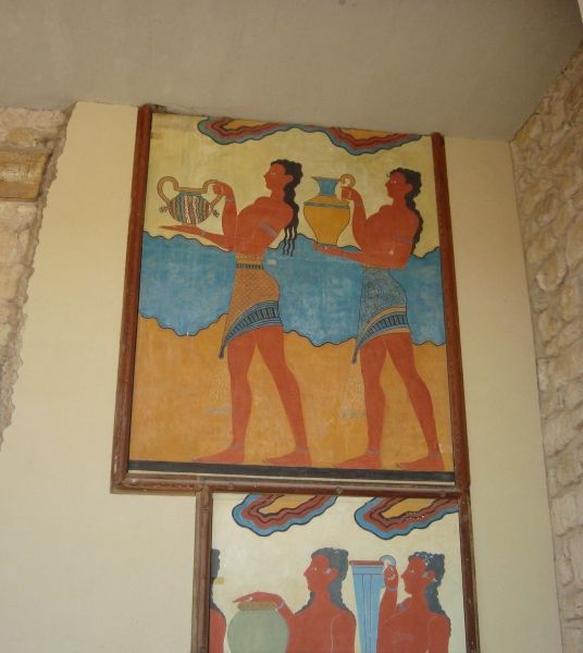 Paintings in Palace of Knossos / Heraklion