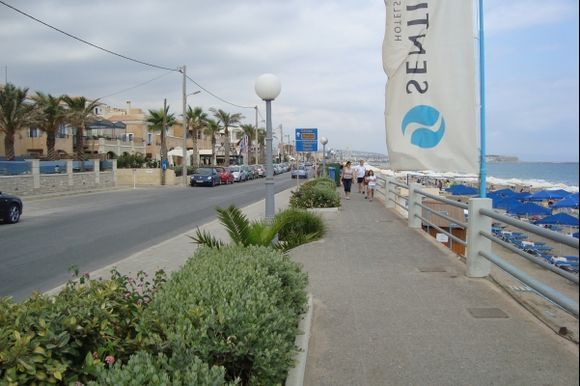 The Beach Road in Rethymno