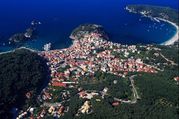 Arial view on Parga