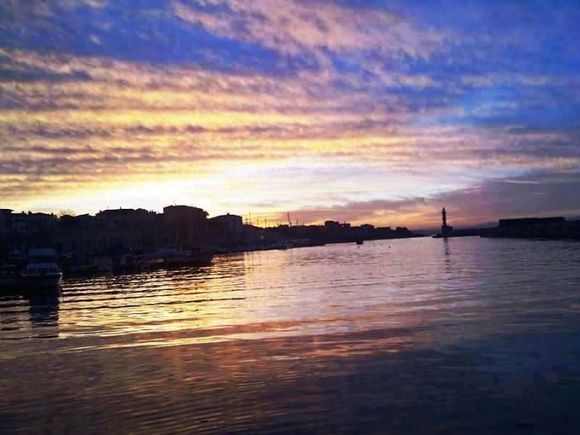 Sunset Chania harbour 3