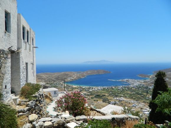 View towards Livadi from Chora, Serifos