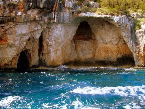 Blue caves in Zakynthos