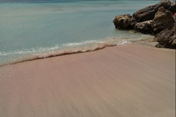 Pink sand in Crete, Elafonissi