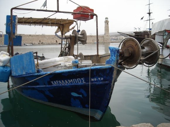 Fishing boat in Rethymno Port
