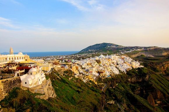 Panoramic views at santorini