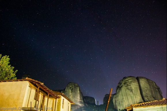 Night time long exposure, Meteora, 2014