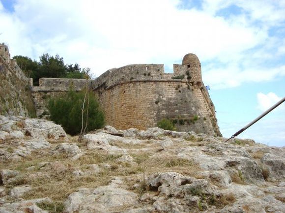 The Fortezza in Old Town of Rethymno at Crete