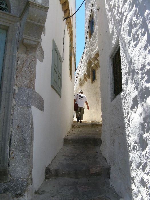 Patmos, Narrow street in Hora