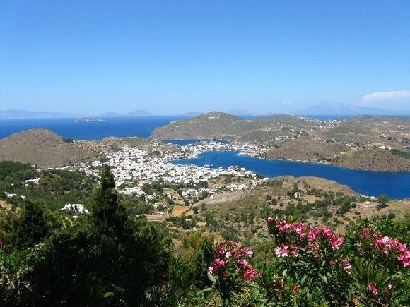 Patmos,Skala, view from Hora
