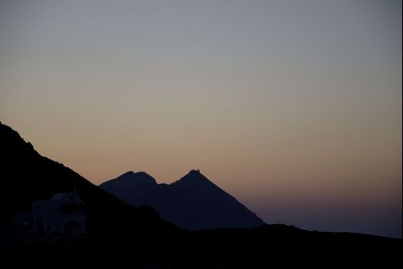 His majesty...Mount Kalamos at dawn