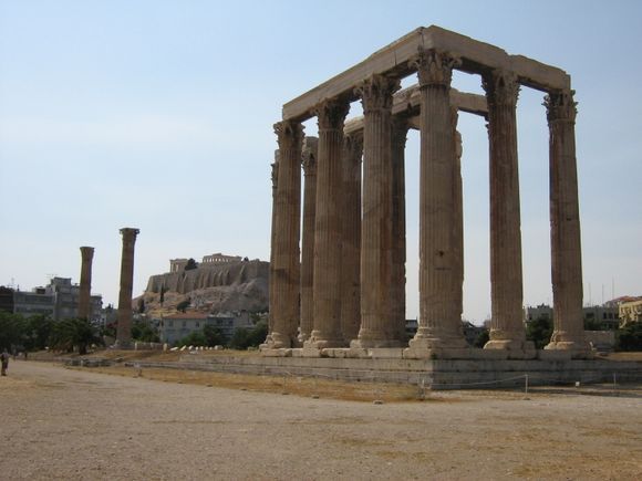 The Acropolis as seen from the Temple of Olympian Zeus