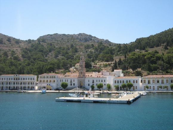 View of monastery from ferry