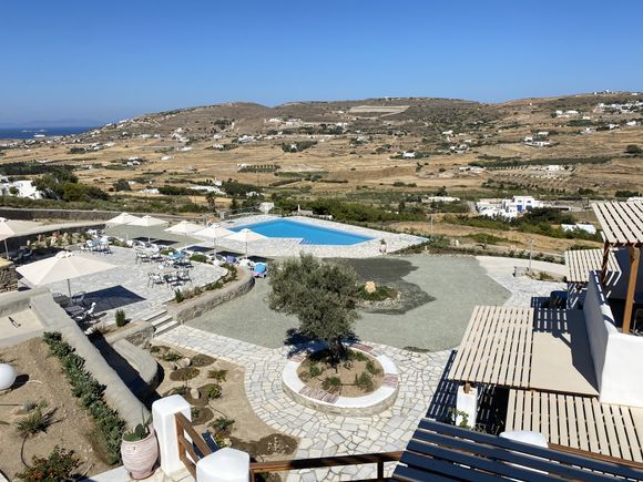 The pool at Dolce vista apartments Paros