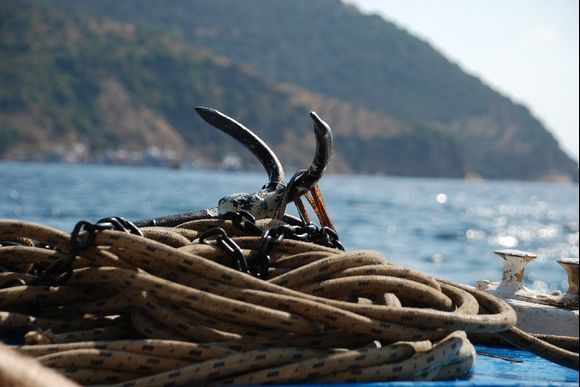 anchor and ropes