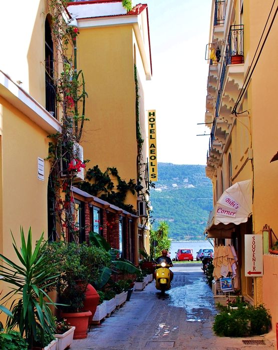 tiny street in Samos