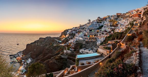 Classic image of Oia at sunset