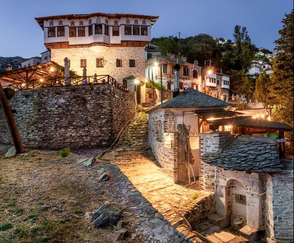 Stonemade traditional houses of Pelion