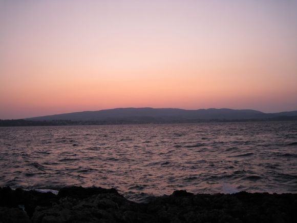 Sunset over Argostoli Bay