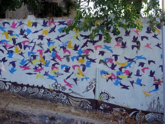Graffiti on wall, Rhodes