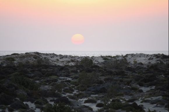 Sunset in Elafonisi