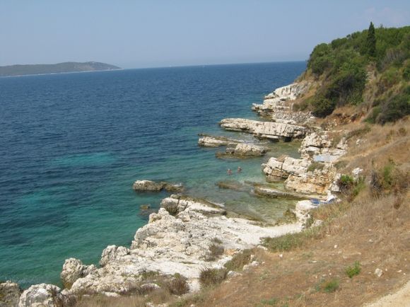 Corfu Bataria beach near Kassiopi