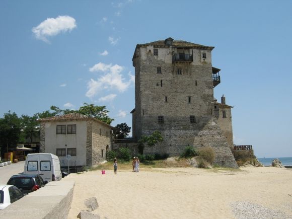 Ouranoupolis Byzantine tower of Prosforio