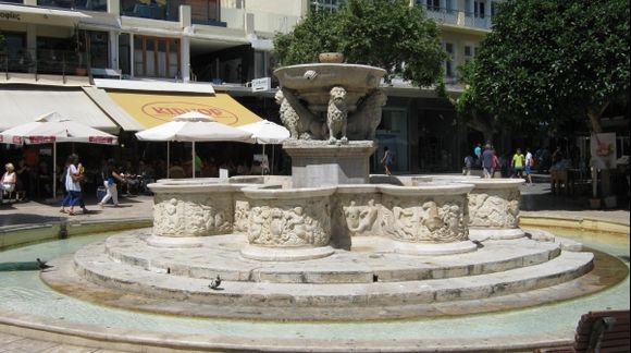 Crete Heraklion Morozini fountain