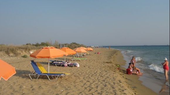 Corfu Lake Korission sea beach