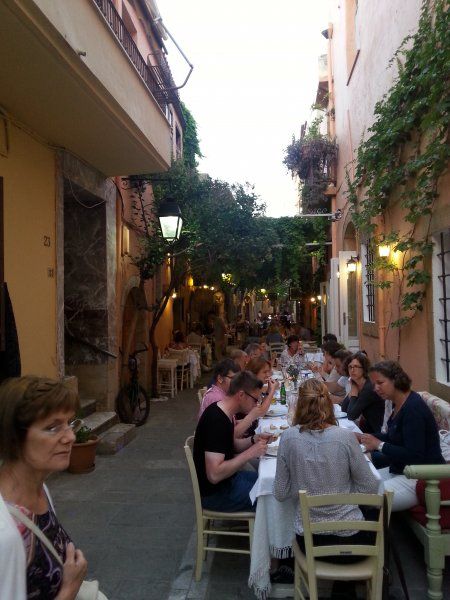 Crete Rethymno street tavern