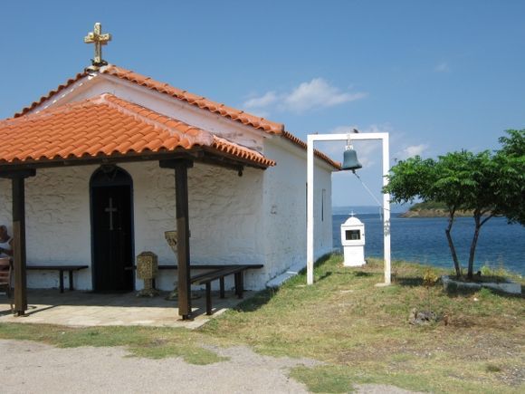 Halkidiki East end of Kassandra peninsula Agios Nikolaos church