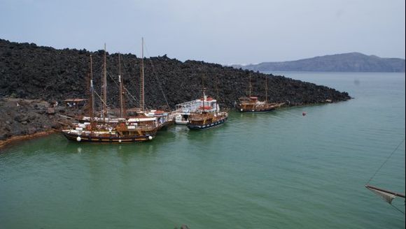 Santorini Volcaco port