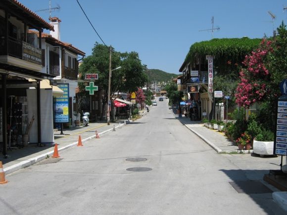 Ouranoupolis Main street
