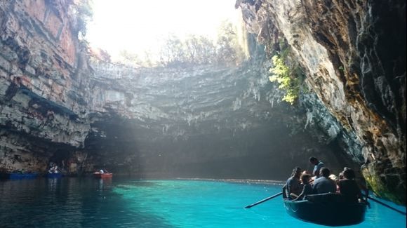 The beautiful view of Melissani