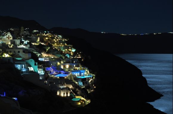 lighten up with Aegean Sea,Oia, Santorini